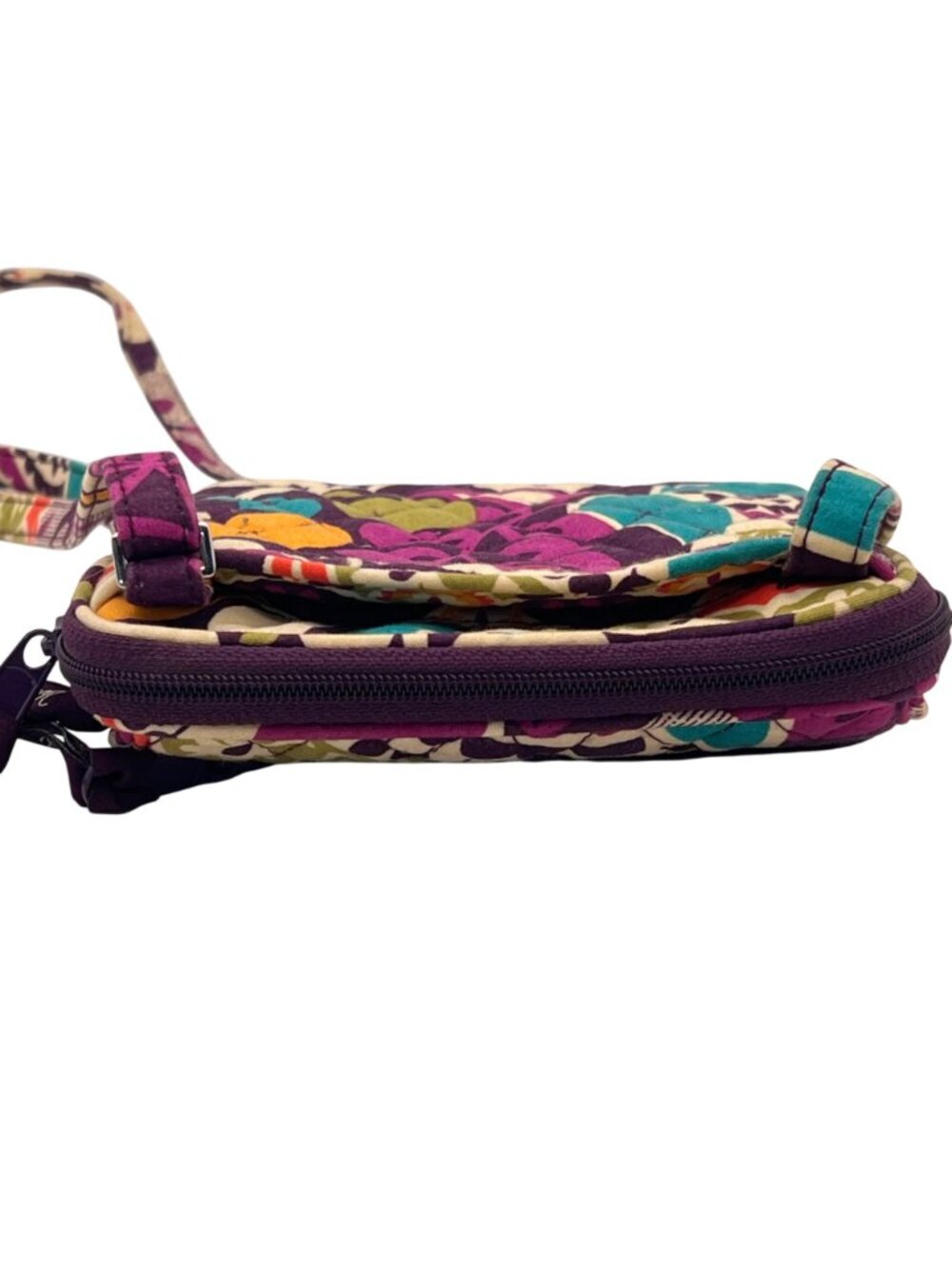 Vera Bradley Crossbody Bag Quilted Cotton Adjustable Strap Multiple Compartments - Picture 13 of 15
